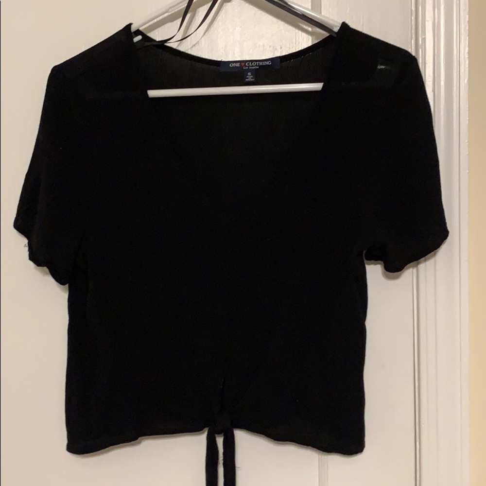 One Clothing black crop